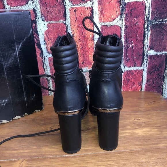 DKNY Women's Lenni Lace-Up Platform Block-Heel Boots SIZE 10 new with box - Picture 12 of 12